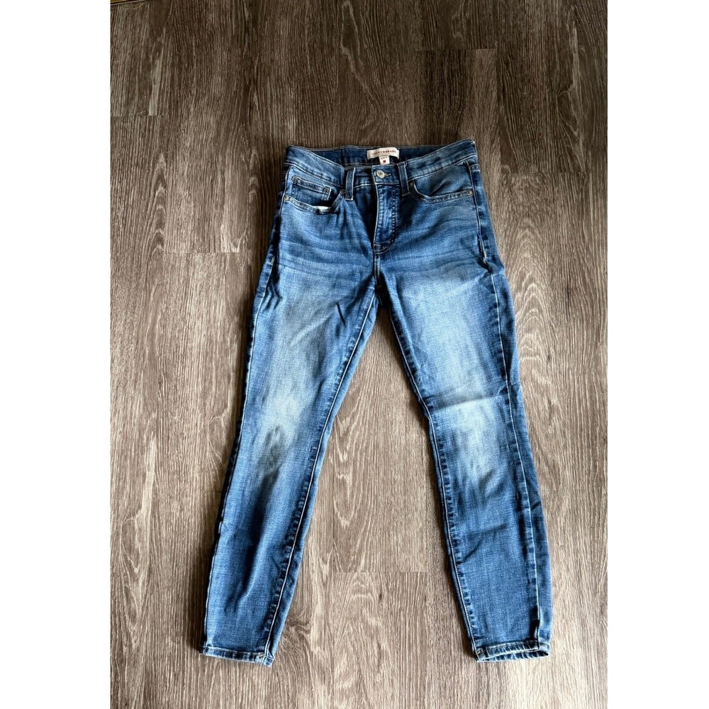 Lucky Brand Ava Mid Rise Skinny Jeans Medium Wash Denim 4/27A